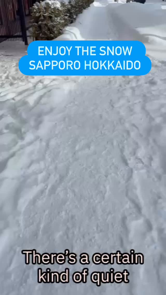 #sapporo #hokkaido #snow #japan #walking